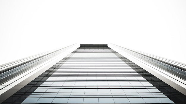 Vista de ángulo bajo del edificio de gran altura