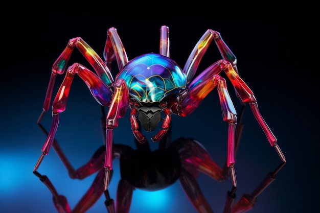 Foto gratuita vista de la araña del derrame de petróleo en 3d