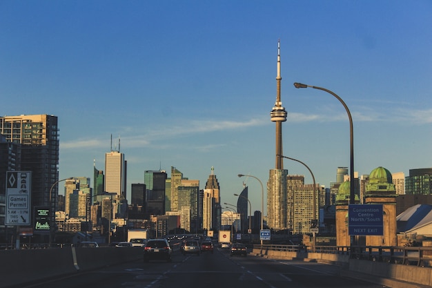 Vista de la autopista de la ciudad de Toronto