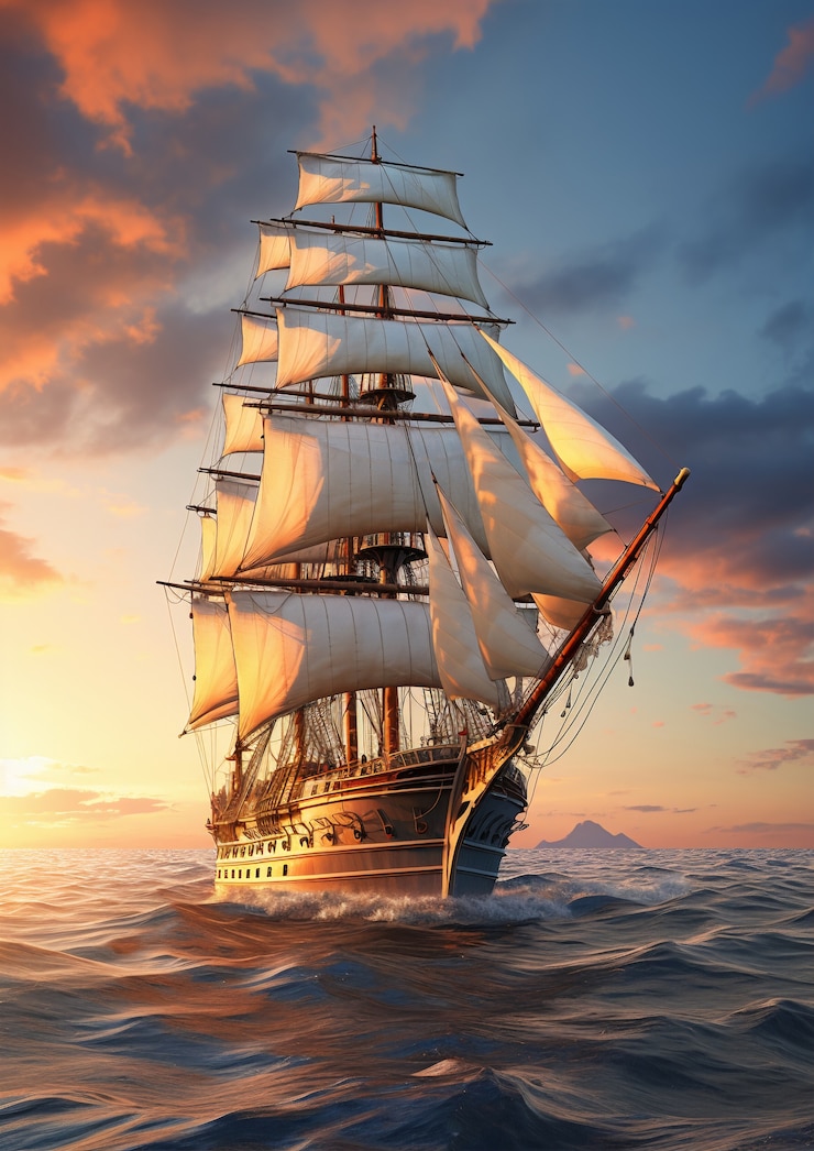 Foto gratuito vista del barco en el agua