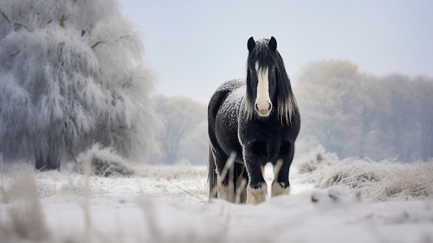 Foto gratuita vista del caballo salvaje