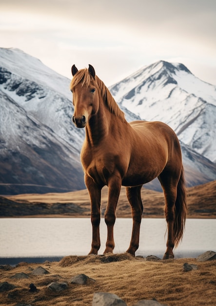 Foto gratuita vista del caballo salvaje