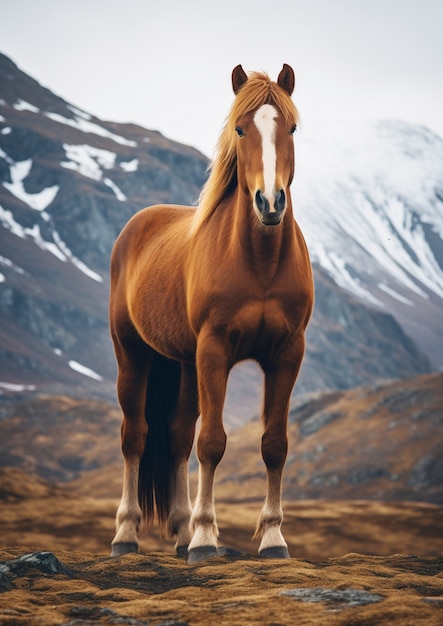 Foto gratuita vista del caballo salvaje