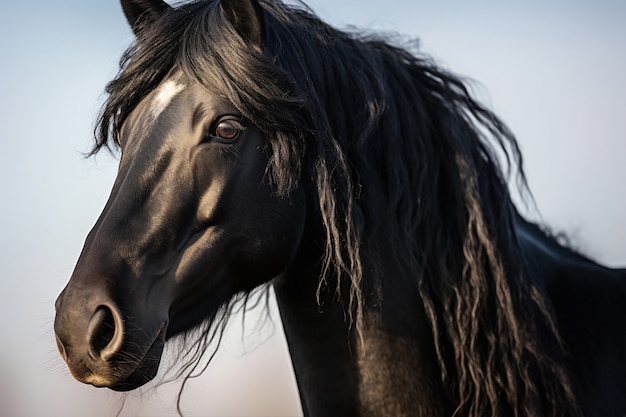 Foto gratuita vista del caballo salvaje