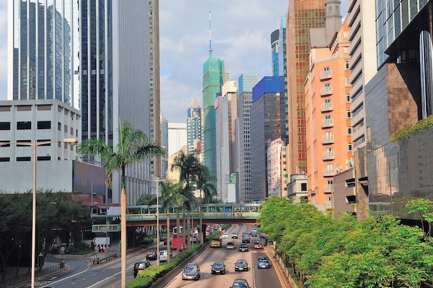 Vista de la calle de Hong Kong