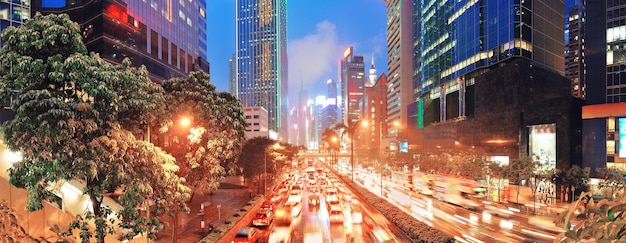 Vista de la calle de Hong Kong