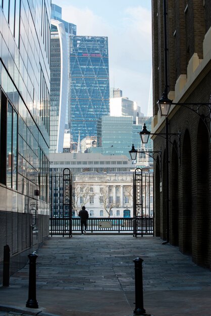 Vista de las calles de la ciudad de Londres