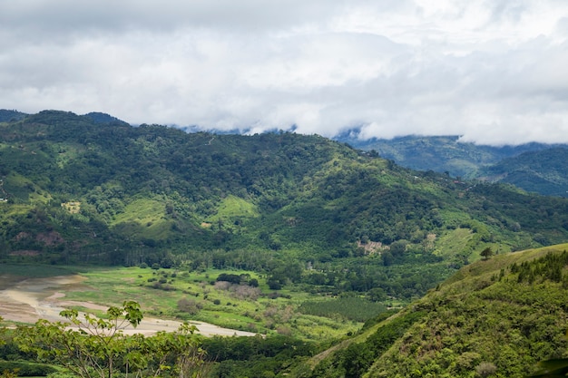 Vista del campo costarricense