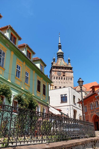 Vista del centro histórico de Sighisoara Rumania