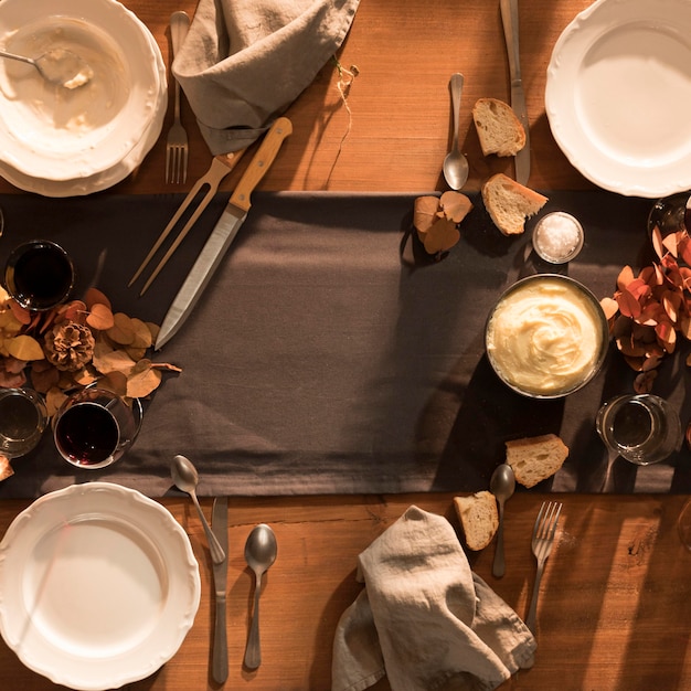 Foto gratuita vista cercana de deliciosa comida de acción de gracias