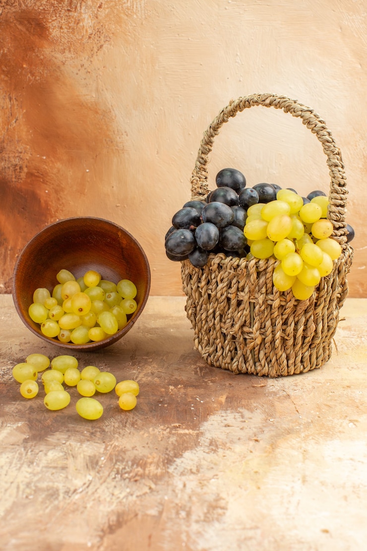 Foto gratuito vista cercana de deliciosas uvas frescas