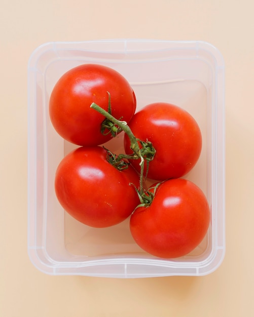 Foto gratuita vista cercana de deliciosos tomates