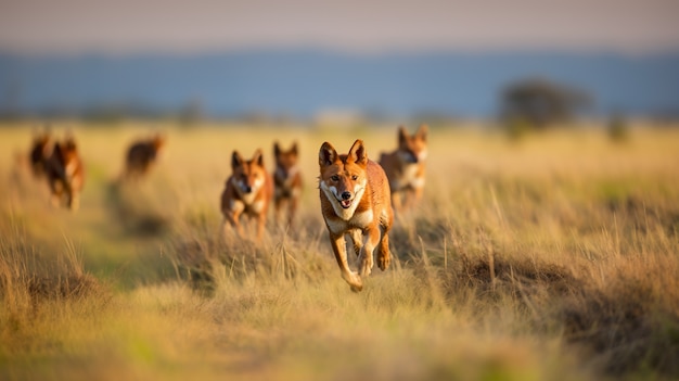 Foto gratuita vista del coyote salvaje