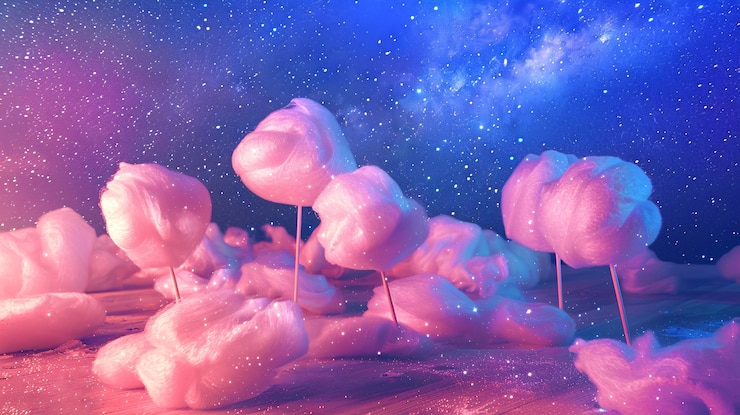 Foto gratuito vista de la deliciosa comida de la calle surrealista de la fantasía