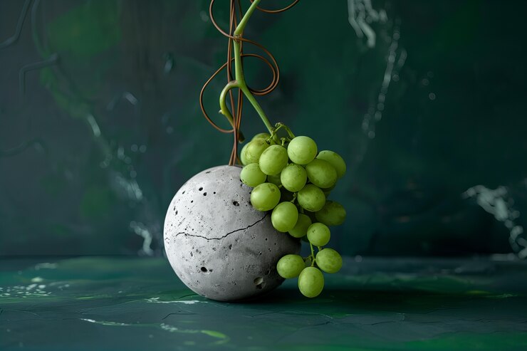 Foto gratuito vista de las deliciosas uvas verdes