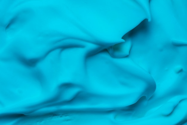 Vista elevada de la textura de espuma azul