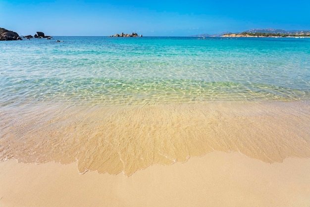 Vista de la famosa playa de Palombaggia