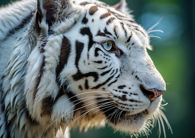 Foto gratuita vista del feroz tigre salvaje en la naturaleza