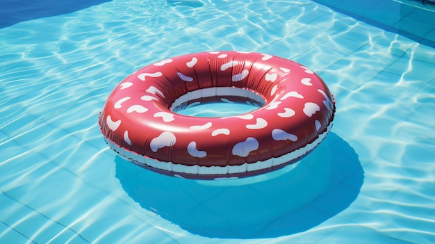 Foto gratuita vista del flotador de la piscina de verano