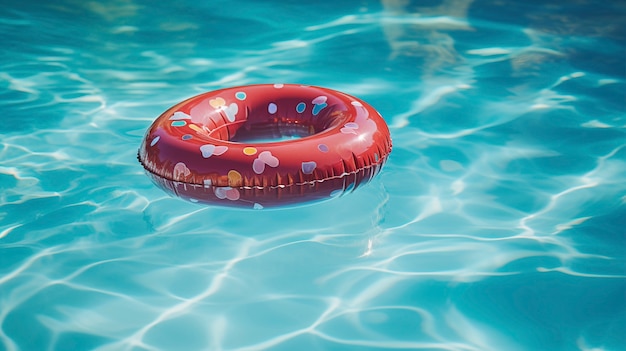 Foto gratuita vista del flotador de la piscina de verano