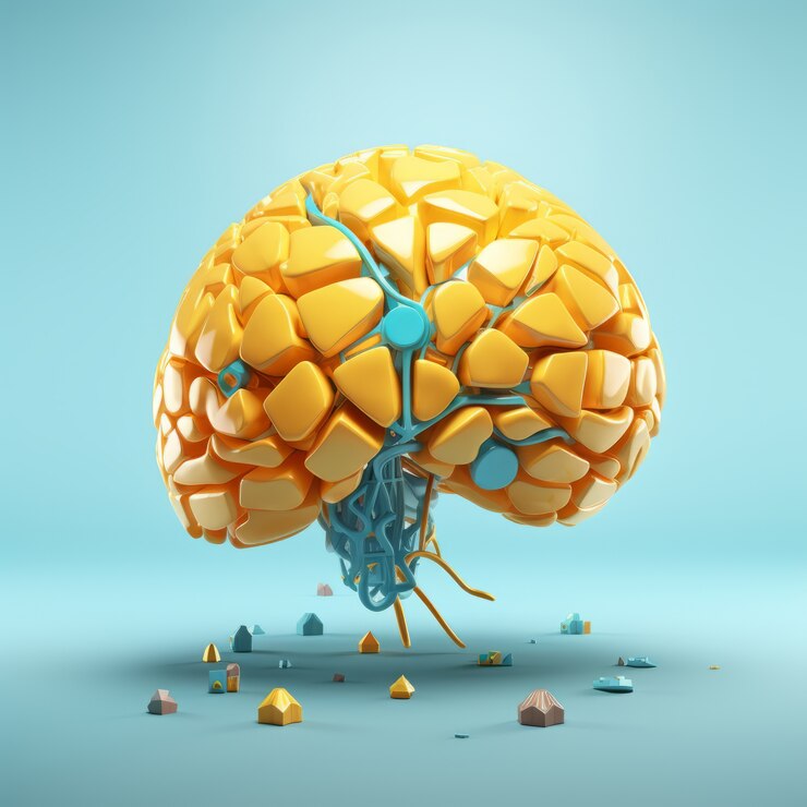 Foto gratuito vista de la forma del cerebro