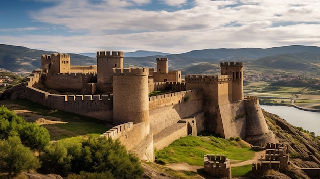 Foto gratuita vista de la fortaleza del castillo