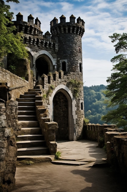 Vista de la fortaleza del castillo