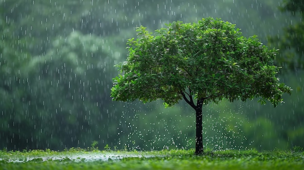 Vista fotorrealista de un árbol en la naturaleza con ramas y tronco