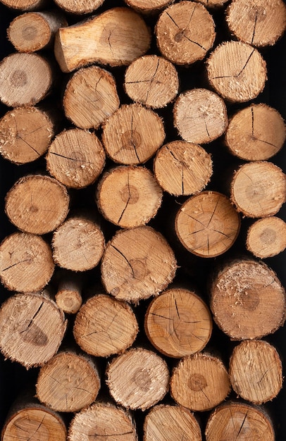 Vista frontal del concepto de arreglo de madera