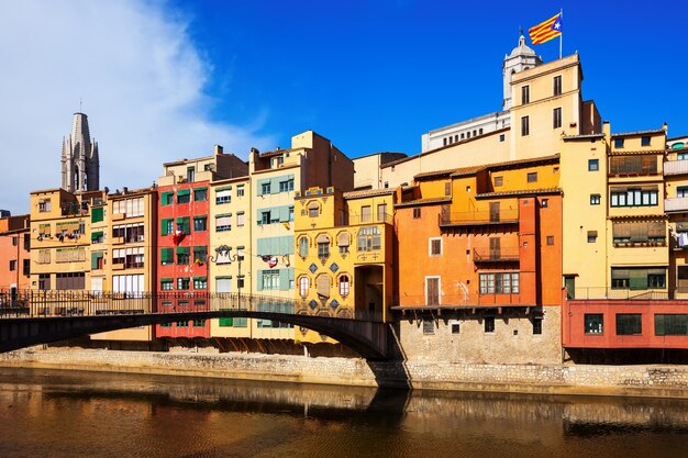 Vista de Girona. Cataluña, España