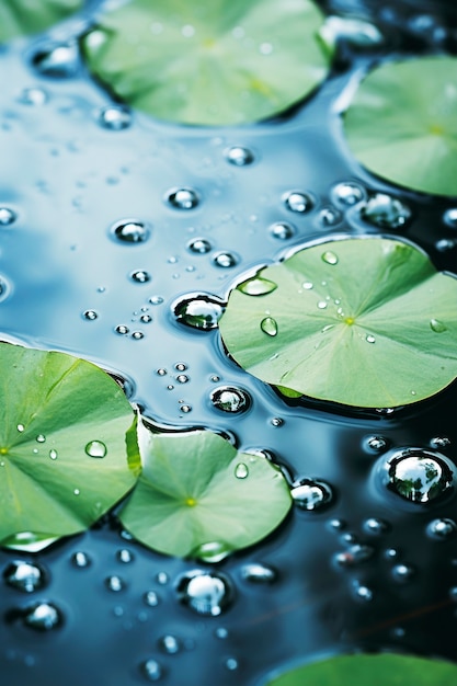 Foto gratuita vista de gotas de agua en las hojas