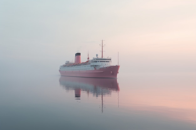 Foto gratuita vista de un gran barco en el agua