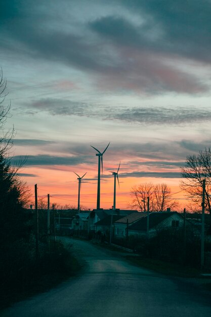 Vista inspiradora de la luz del atardecer