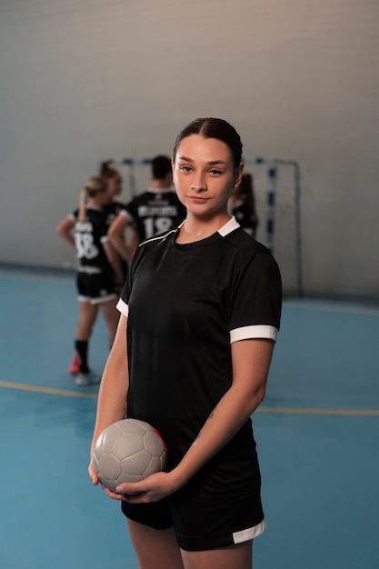 Vista del jugador de balonmano