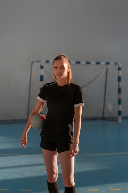 Vista del jugador de balonmano