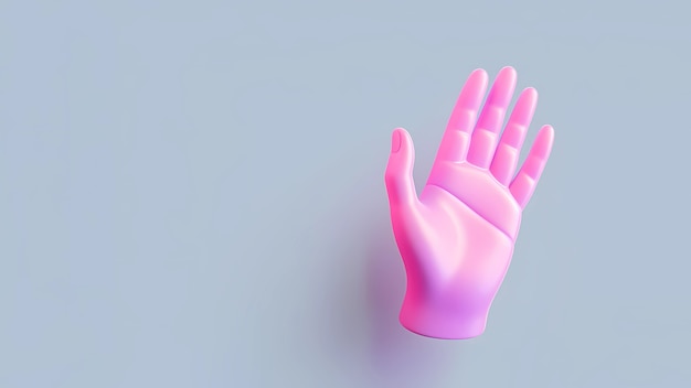 Foto gratuita vista de la mano en 3d