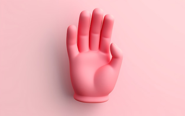 Foto gratuita vista de la mano en 3d