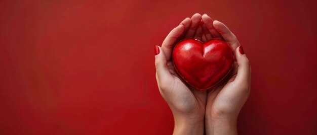 Vista de manos con forma de corazón para representar el afecto