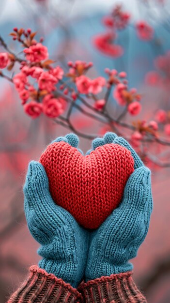 Vista de manos con forma de corazón para representar el afecto