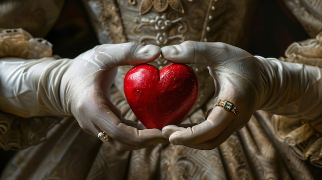 Vista de manos con forma de corazón para representar el afecto