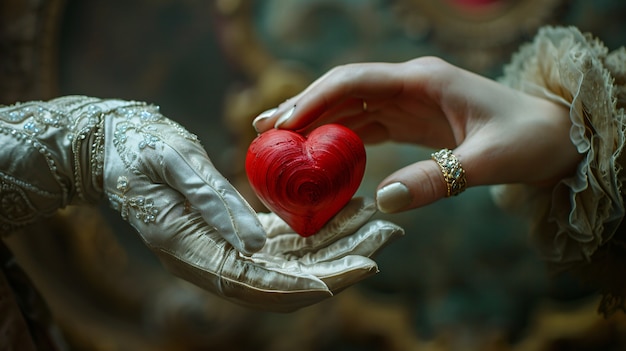 Vista de manos con forma de corazón para representar el afecto