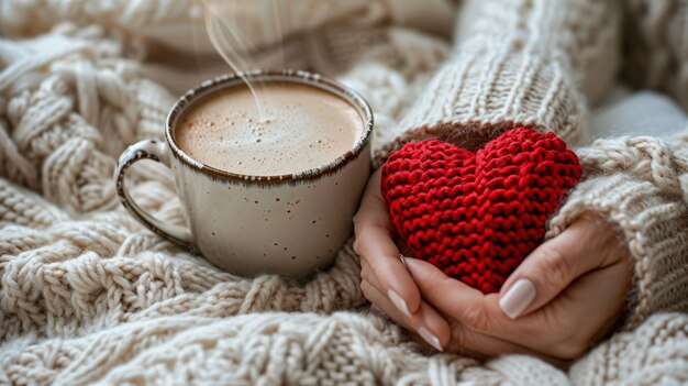 Vista de manos con forma de corazón para representar el afecto