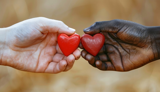 Vista de manos con forma de corazón para representar el afecto