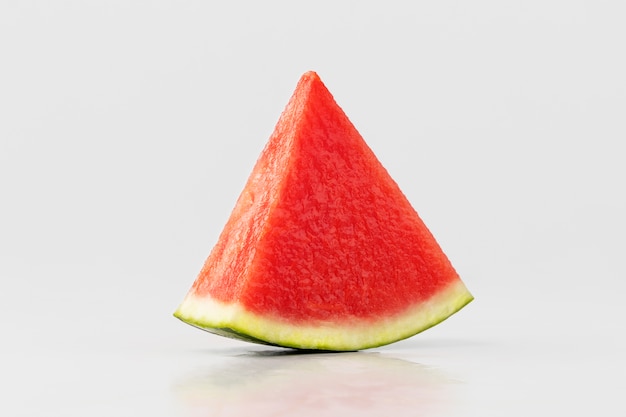 Vista mínima de la fruta de la sandía.