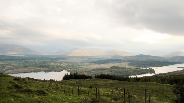 Vista de la naturaleza de Escocia Reino Unido