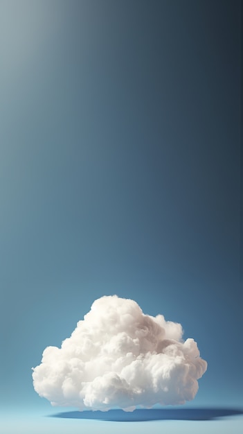 Foto gratuita vista de la nube en 3d