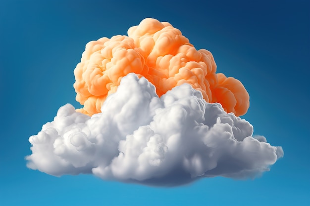 Vista de las nubes en 3D