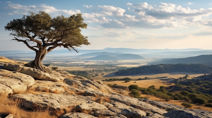 Foto gratuito vista de un paisaje natural espectacular