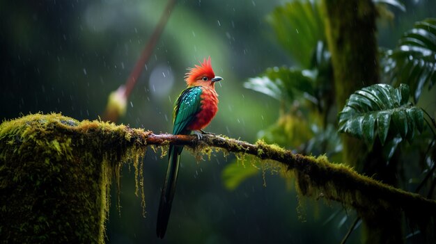 Vista de un pájaro salvaje