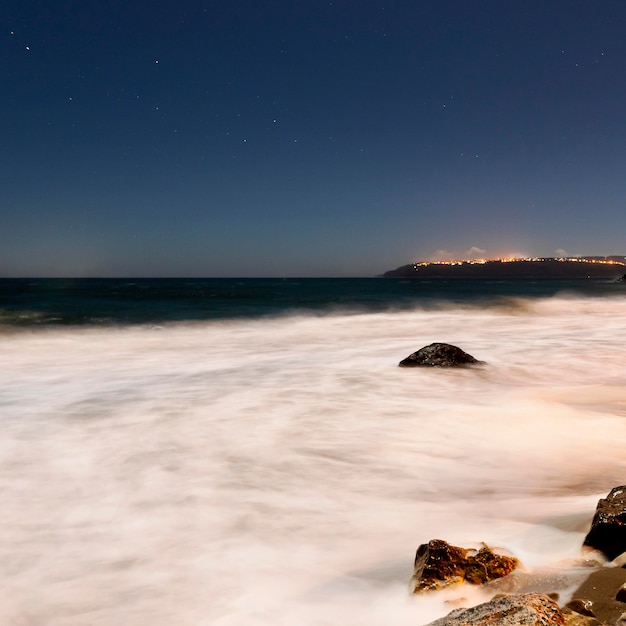 Foto gratuita vista panorámica del atardecer